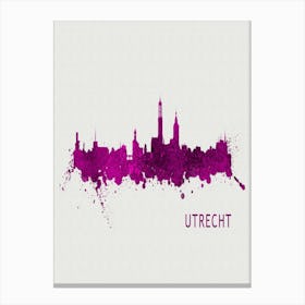Utrecht Netherlands City Purple Canvas Print