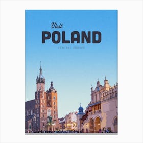Visit Poland Canvas Print