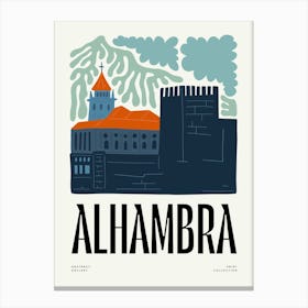 Travel Alhambra Abstract Gallery Canvas Print