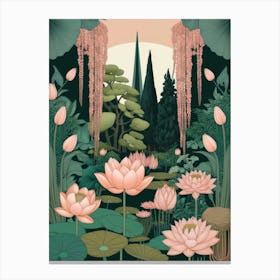 Lotus Pond 1 Canvas Print