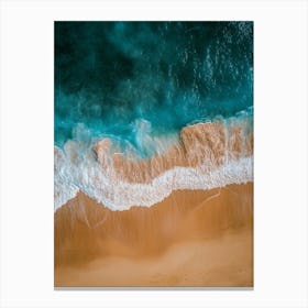 Aerial View Of A Beach 50 Canvas Print