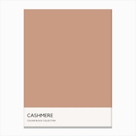 Cashmere Colour Block Poster Canvas Print