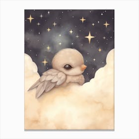Sleeping Baby Bird Canvas Print
