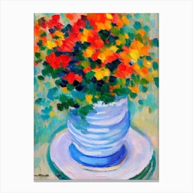 Montipora Matisse Inspired Flower Canvas Print