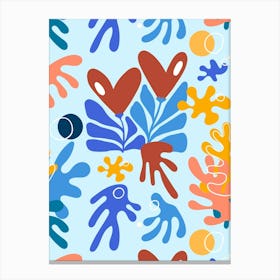 St. Valentines Day Henri Matisse style abstract poster 1 Canvas Print