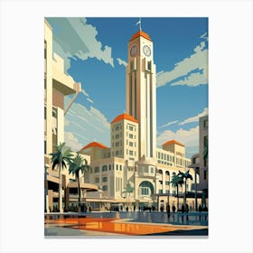 Takism Square Meydan Pixel Art 9 Canvas Print