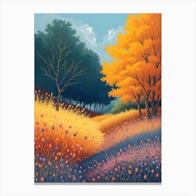 Autumn Landscape Painting 1 Canvas Print