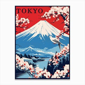 Tokyo Vintage Travel Poster Canvas Print