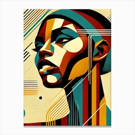 Modern Portrait of an African Woman Canvas Print