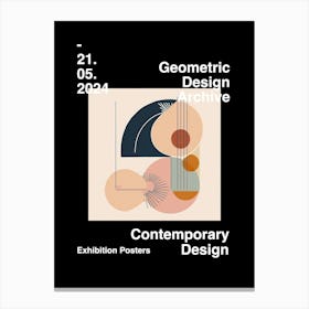 Geometric Design Archive Poster 05 Canvas Print
