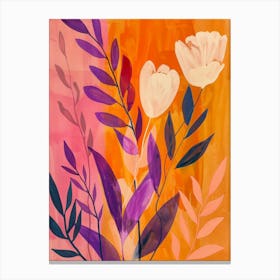 Abstract Flower Painting 10 Canvas Print