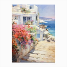 Golden Sands: Mediterranean Coastline Poster Canvas Print