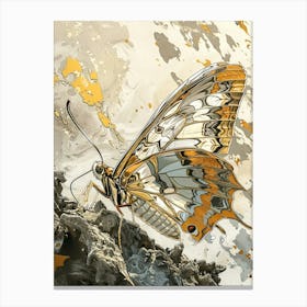 Butterfly Precisionist Illustration 3 Canvas Print