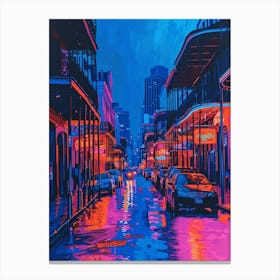 Bourbon Street Retro Pop Art 1 Canvas Print