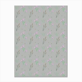 Lavender + Poppy - Storm Canvas Print
