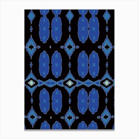 Blue And Black Canvas Print