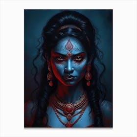 Kali Hindu Mythology Canvas Print