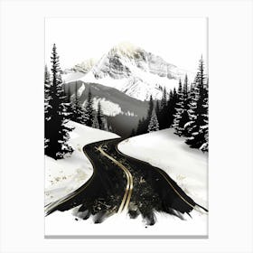 Road To The Mountains Canvas Print