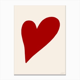 Abstract Heart Canvas Print