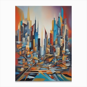 Abstract Cityscape 1 Canvas Print