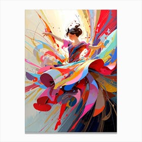 Colorful Dancer 3 Canvas Print