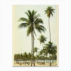 Kuta Beach Bali Indonesia Vintage Canvas Print