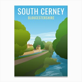 South Cerney River Canvas Print