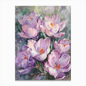 Purple Crocus Canvas Print