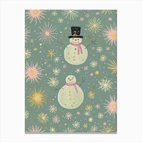 Snowmen Canvas Print