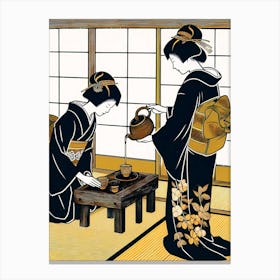 Creativel Geisha Illustration 113 Canvas Print