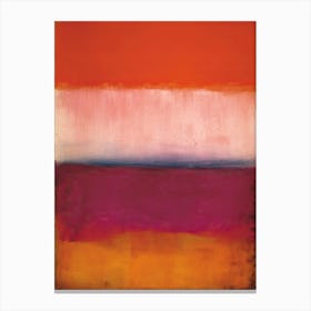 Orange And Red Abstract Painting 4 Canvas Print