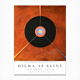 Hilma Af Klint Swan 9 Canvas Print