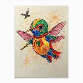 Superhero Hummingbird Canvas Print
