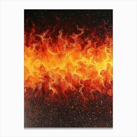 Flames Canvas Print