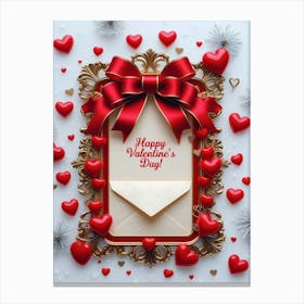 Happy Valentine'S Day Canvas Print