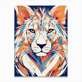 Geometric Tiger Canvas Print