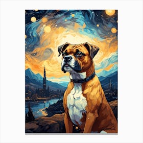 Boxer Dog Art Canvas Print