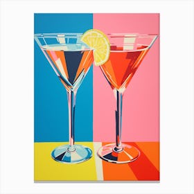 Martini Pop Art Inspired 2 Canvas Print