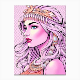 Egyptian Beauty - Color Drawing Leinwandbild