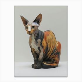 Sphynx Cat Painting 4 Canvas Print