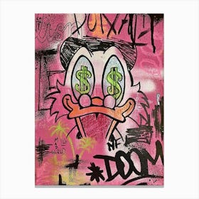 duck donlad Canvas Print