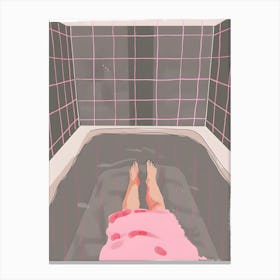 Bathing In Pink Toile