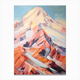 Mount Rainier Usa 5 Mountain Painting Canvas Print