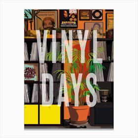 Vinyl Days 1 Canvas Print