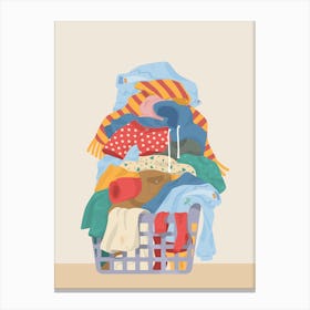 Laundry Basket Canvas Print