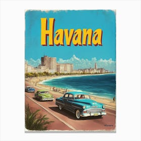 Aihrgdesign A Vintage Travel Poster Of Havana Canvas Print