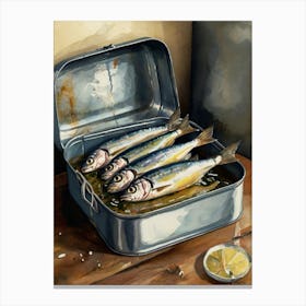 Sardines In Tin Canvas Print