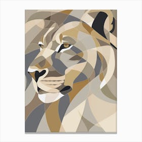 Abstract Lion Canvas Art Canvas Print