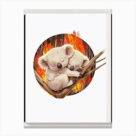 Koala Bears Canvas Print