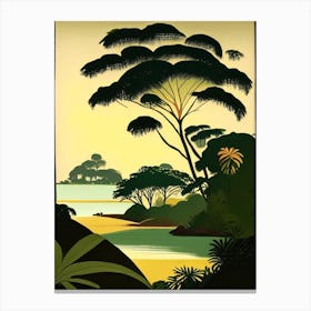 Mafia Island Tanzania Rousseau Inspired Tropical Destination Canvas Print